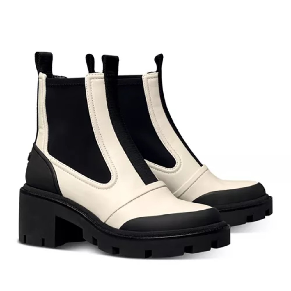 New Tory Burch Lug Sole Chelsea Boots